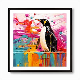 Penguin Painting Art Print