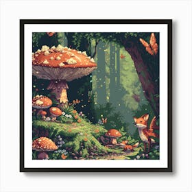 Fox In The Forest 2 Art Print