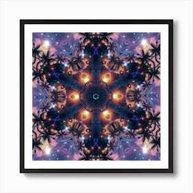 Psychedelic Mandala 19 Art Print