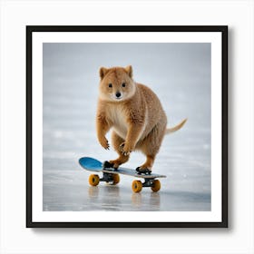 A Animal Doing Skating 2340993452 Art Print