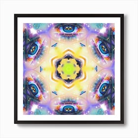 Psychedelic Mandala 33 Art Print