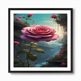 Roses In The City Art Print