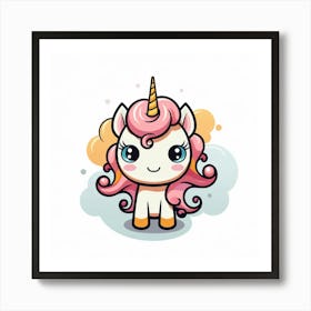 Cute Unicorn 813 Art Print