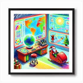 Super Kids Creativity:Santa'S Office 2 Art Print