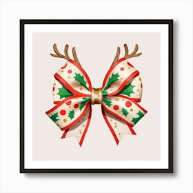 Reindeer Bow Art Print