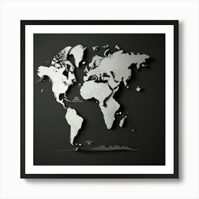 Default Create Unique Design Of World Map 1 Art Print