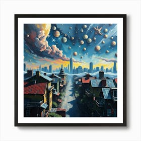 Space City 2 Art Print