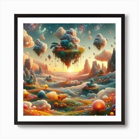 Nature's Melody: A Symphony of Colors Art Print