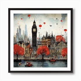 London Skyline 1 Art Print