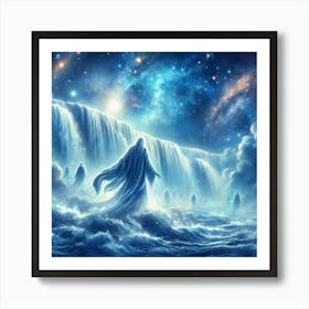 Heavenly Waterfall Art Print