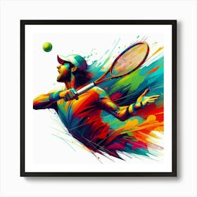 Tennis Player 1 Art Print