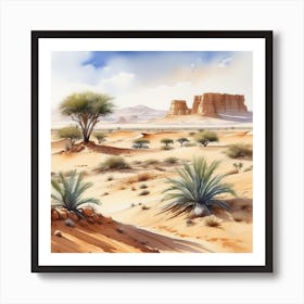 Desert Landscape 126 Art Print