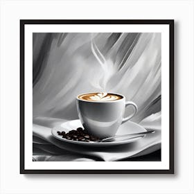 Coffee Painting 4 Poster