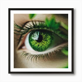 Green Eye 3 Art Print