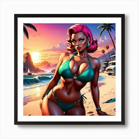 Sexy Bikini Art Print