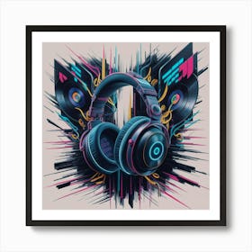 Beats Headphones Art Print