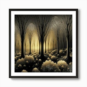 Dark Forest 31 Art Print