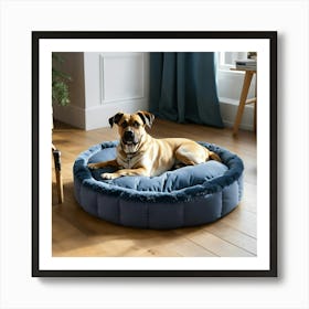 A Photo Of A Dog Bed 2 Art Print