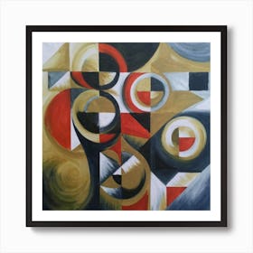 Abstract Painting Cubismo Abstract 5 Art Print