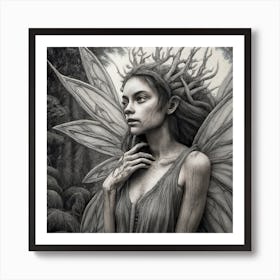 Fairy In The Forest Art Print