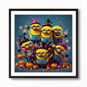 Minions Halloween Art Print