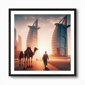 Dubai Cityscape Art Print