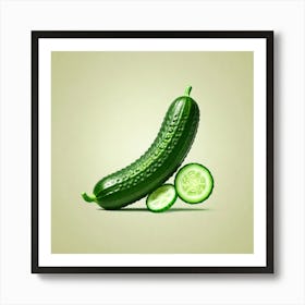 Cucumber Stock Videos & Royalty-Free Footage Art Print