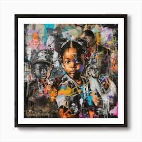 Mural 8, Graffiti, Street Art, Urban Hues Art Print