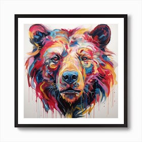 Bear Head Art Print