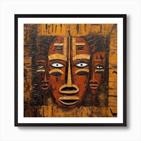 African Mask 3 Art Print