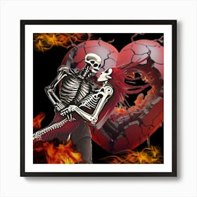 Fire to the Bone  Art Print