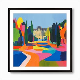 Colourful Gardens Tuileries Garden France 3 Art Print