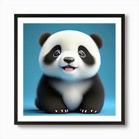 Cute Panda Bear Art Print