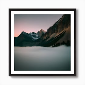 Sunrise In The Mountains Art Print