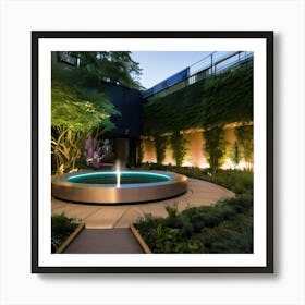 Garden At Dusk Art Print