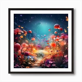 Surreal Love Garden By Csaba Fikker 12 Art Print