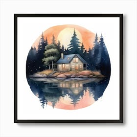 House In The Woods Art Print