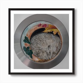 Animal Wall Art, Hedgehog Art Print