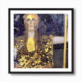 Pallas Athena (1898), Gustav Klimt Art Print