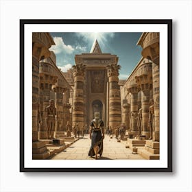 Egyptian Temple 2 Art Print