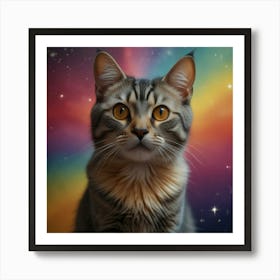 Galaxy Cat Art Print