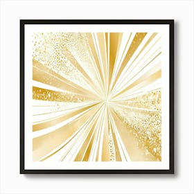 Golden Sunburst Art Print