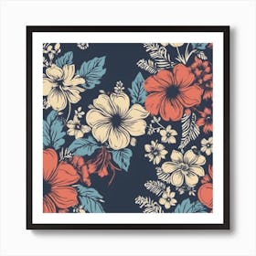 Hibiscus Flower Art Print