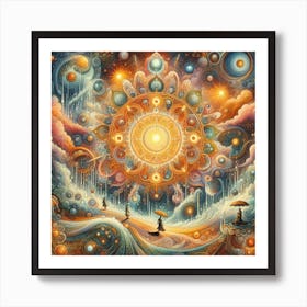 Sun And The Moon 1 Art Print