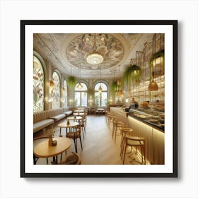 Cafe Interior Design 4 Art Print