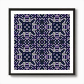 Abstract geometrical pattern with hand drawn decorative elements 6 Art Print