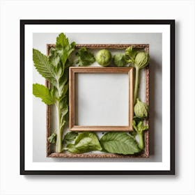 Frame With Vegetables 1 Art Print