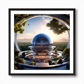 Futuristic Architecture 6 Art Print