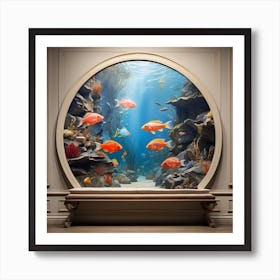 Aquarium In A Room Art Print