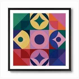 Abstract Geometric Pattern 1 Art Print